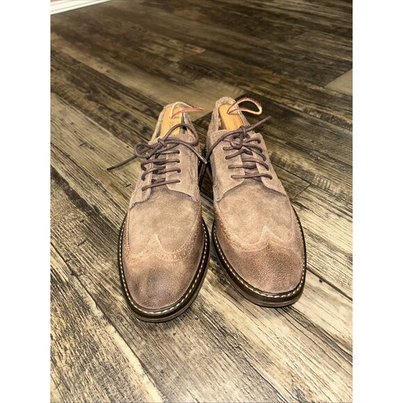 Vionic Men’s Brown Leather Bowery Bruno Derby Loafers size 8 men’s Wingtip - Picture 2 of 8